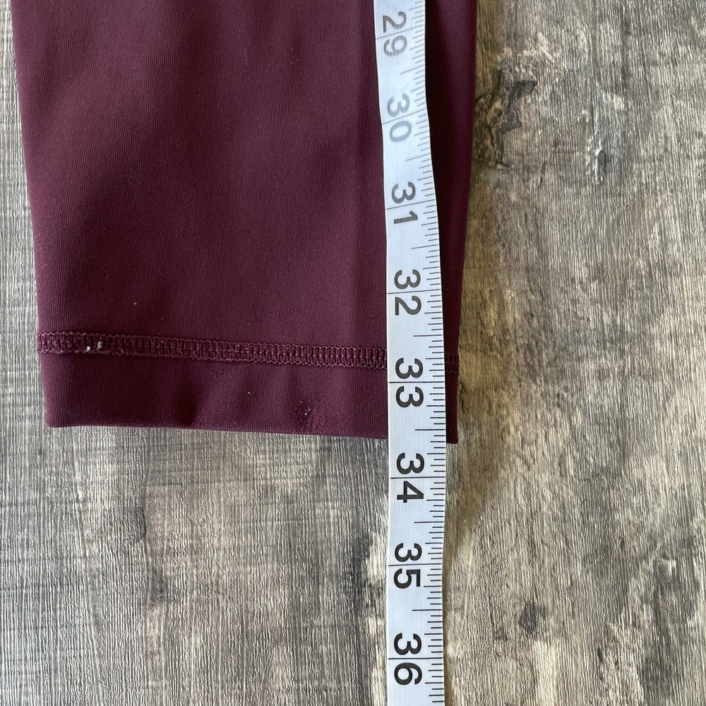 Lululemon Leggings Maroon No Size Tag Fits Like Small - Picture 8 of 8